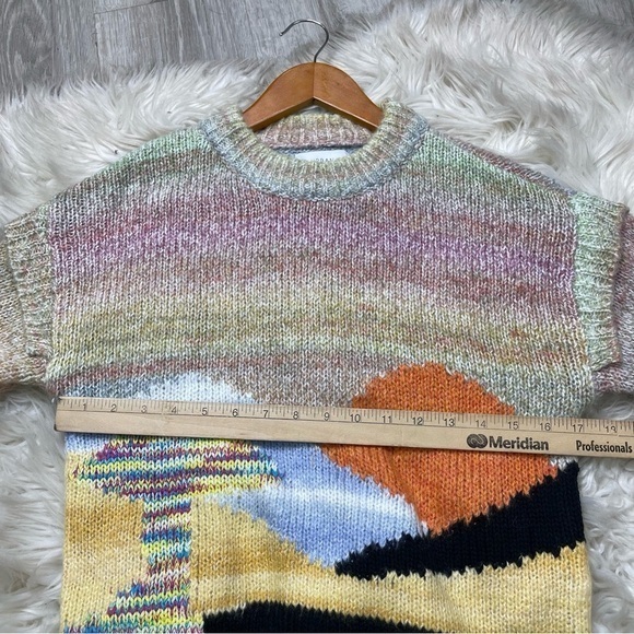 Urban Outfitters Ventura Landscape Mushroom Cropped Sweater - Picture 8 of 10